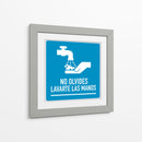 No olvides lavarte las manos | Cuadro decorativo de Canvas Lab