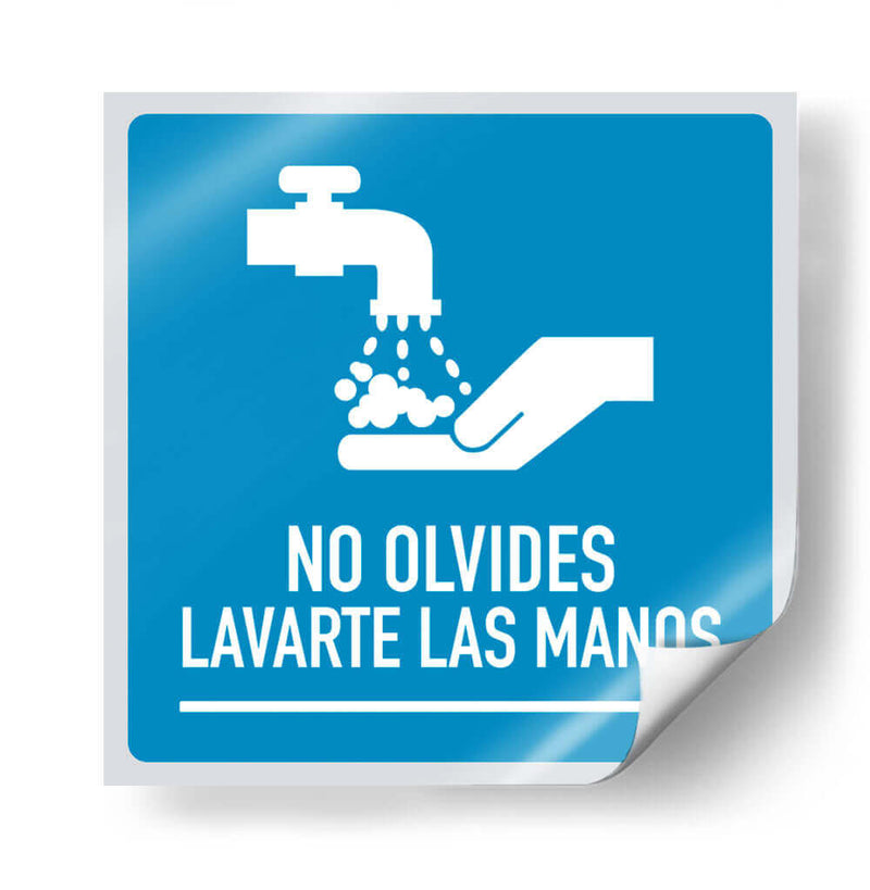 No olvides lavarte las manos | Cuadro decorativo de Canvas Lab