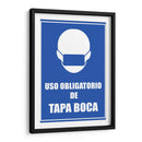 Uso obligatorio de tapaboca | Cuadro decorativo de Canvas Lab