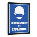 Uso obligatorio de tapaboca | Cuadro decorativo de Canvas Lab