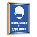 Uso obligatorio de tapaboca | Cuadro decorativo de Canvas Lab