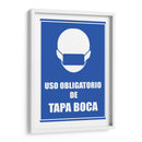 Uso obligatorio de tapaboca | Cuadro decorativo de Canvas Lab
