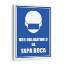 Uso obligatorio de tapaboca | Cuadro decorativo de Canvas Lab