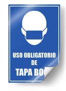 Uso obligatorio de tapaboca | Cuadro decorativo de Canvas Lab