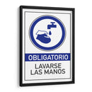 Obligatorio lavarse las manos | Cuadro decorativo de Canvas Lab