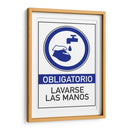 Obligatorio lavarse las manos | Cuadro decorativo de Canvas Lab