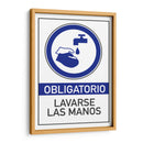 Obligatorio lavarse las manos | Cuadro decorativo de Canvas Lab