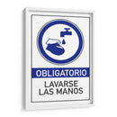 Obligatorio lavarse las manos | Cuadro decorativo de Canvas Lab