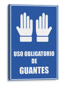 Uso obligatorio de guantes | Cuadro decorativo de Canvas Lab