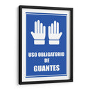 Uso obligatorio de guantes | Cuadro decorativo de Canvas Lab