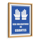Uso obligatorio de guantes | Cuadro decorativo de Canvas Lab
