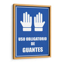 Uso obligatorio de guantes | Cuadro decorativo de Canvas Lab