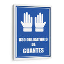 Uso obligatorio de guantes | Cuadro decorativo de Canvas Lab