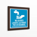 Lavarte las manos por 20 segundos | Cuadro decorativo de Canvas Lab