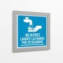Lavarte las manos por 20 segundos | Cuadro decorativo de Canvas Lab