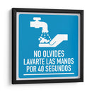 Lavarte las manos por 40 segundos | Cuadro decorativo de Canvas Lab