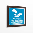 Lavarte las manos por 40 segundos | Cuadro decorativo de Canvas Lab