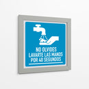 Lavarte las manos por 40 segundos | Cuadro decorativo de Canvas Lab