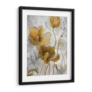 Flowerfield De Oro Y Plata I - Studio W | Cuadro decorativo de Canvas Lab