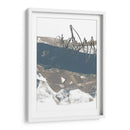 Swipe Ii Azul Y Gris - Jennifer Goldberger | Cuadro decorativo de Canvas Lab