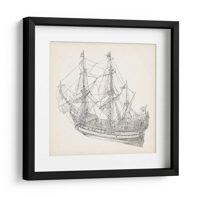 Boceto De Barco Antiguo I - Kathryn Phillips | Cuadro decorativo de Canvas Lab