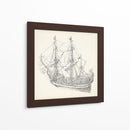 Boceto De Barco Antiguo I - Kathryn Phillips | Cuadro decorativo de Canvas Lab