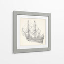 Boceto De Barco Antiguo I - Kathryn Phillips | Cuadro decorativo de Canvas Lab