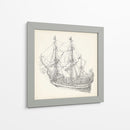 Boceto De Barco Antiguo I - Kathryn Phillips | Cuadro decorativo de Canvas Lab