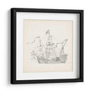 Boceto De Barco Antiguo Vi - Kathryn Phillips | Cuadro decorativo de Canvas Lab