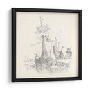 Boceto De Barco Antiguo Vii - Kathryn Phillips | Cuadro decorativo de Canvas Lab