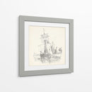 Boceto De Barco Antiguo Vii - Kathryn Phillips | Cuadro decorativo de Canvas Lab