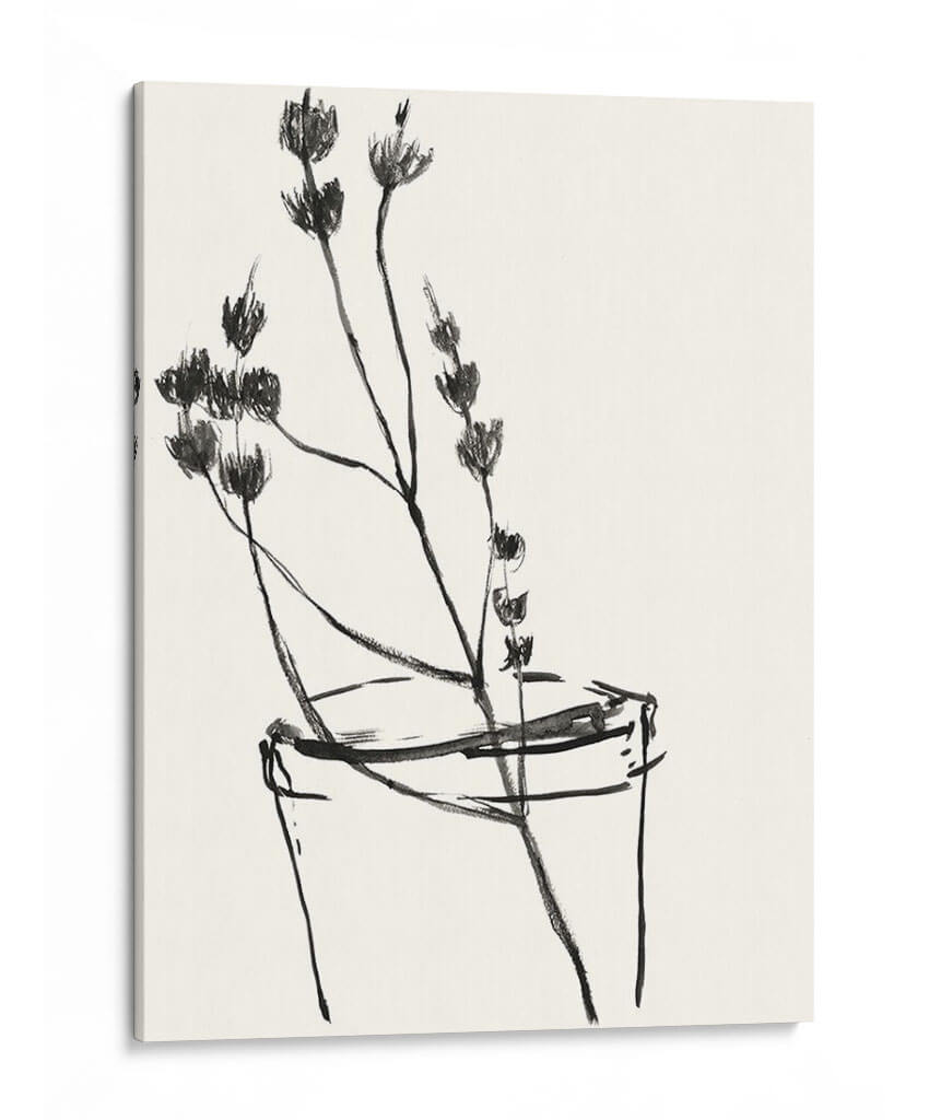 Bosquejo Ingenuo De La Flor Iv - Jennifer Goldberger | Cuadro decorativo de Canvas Lab