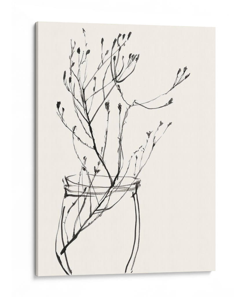 Bosquejo De Flor Ingenuo Vi - Jennifer Goldberger | Cuadro decorativo de Canvas Lab