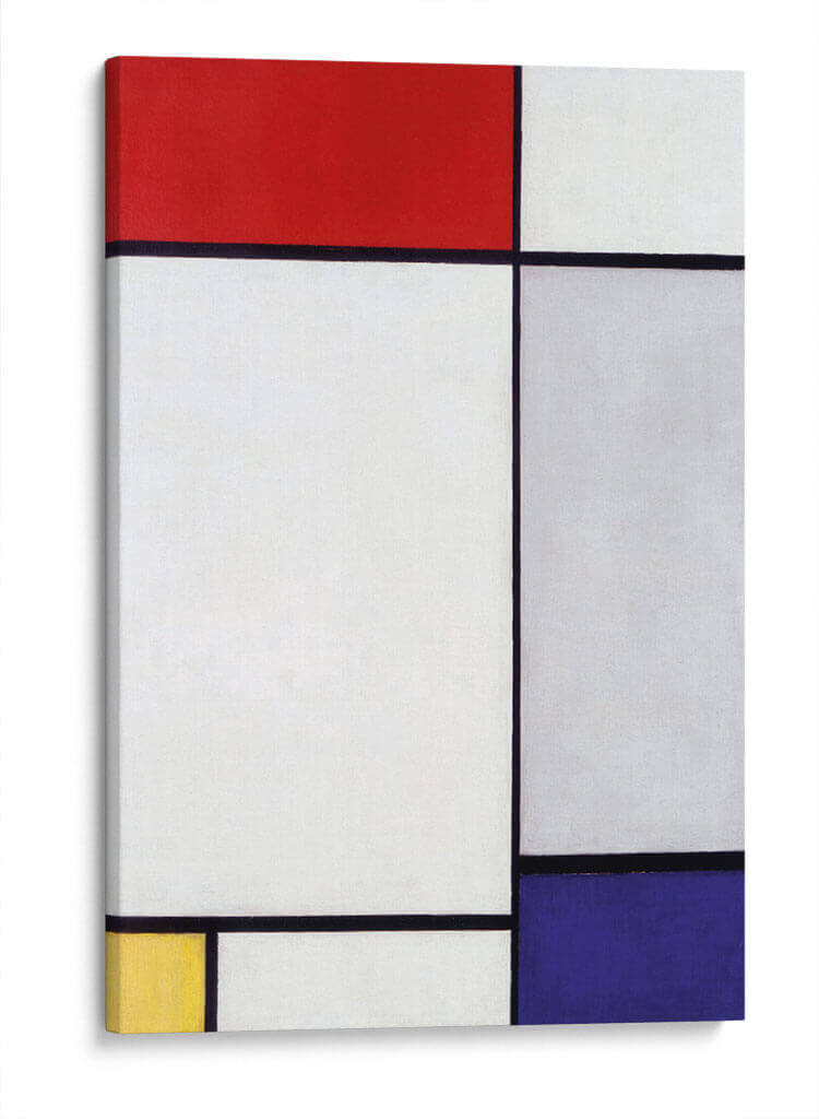 Composición II en rojo, azul y amarillo (1927) - Piet Mondrian | Cuadro decorativo de Canvas Lab