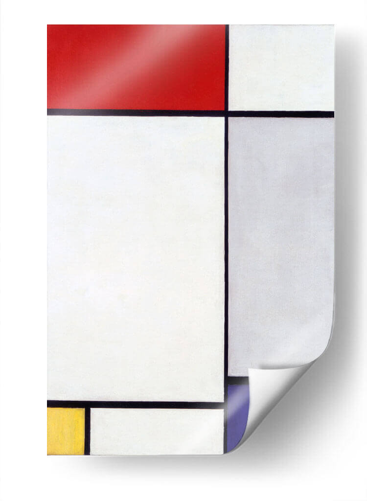 Composición II en rojo, azul y amarillo (1927) - Piet Mondrian | Cuadro decorativo de Canvas Lab