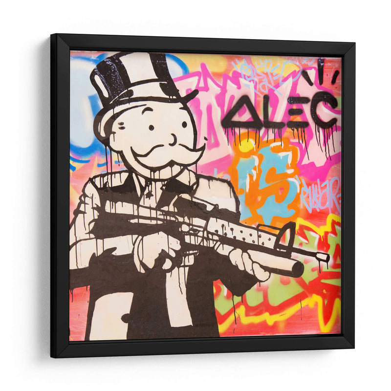 Assault Rifle - Alec Monopoly | Cuadro decorativo de Canvas Lab