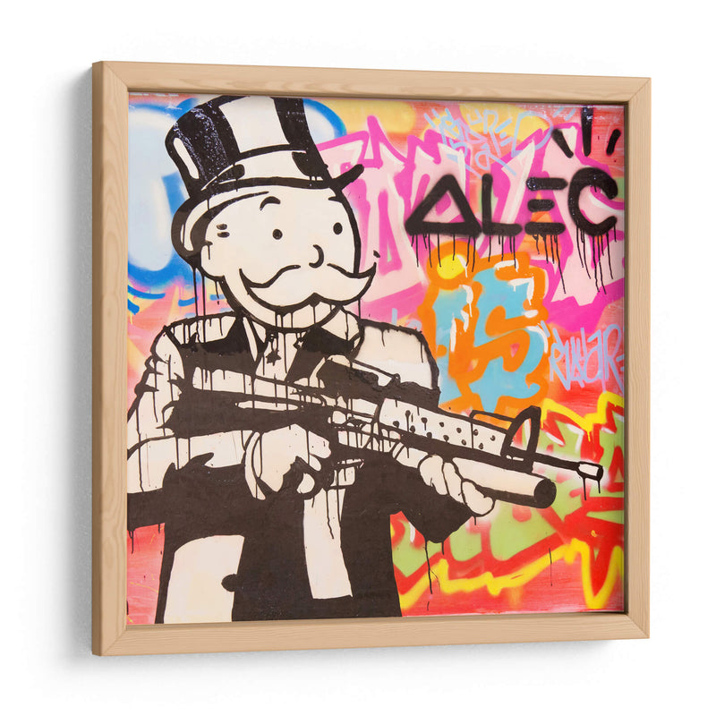 Assault Rifle - Alec Monopoly | Cuadro decorativo de Canvas Lab