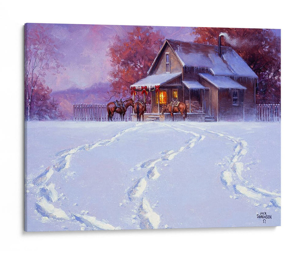 Todas Las Pistas Llevan A Casa Para Las Vacaciones. - Jack Sorenson | Cuadro decorativo de Canvas Lab