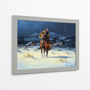 Trayendo La Casa De Navidad - Jack Sorenson | Cuadro decorativo de Canvas Lab