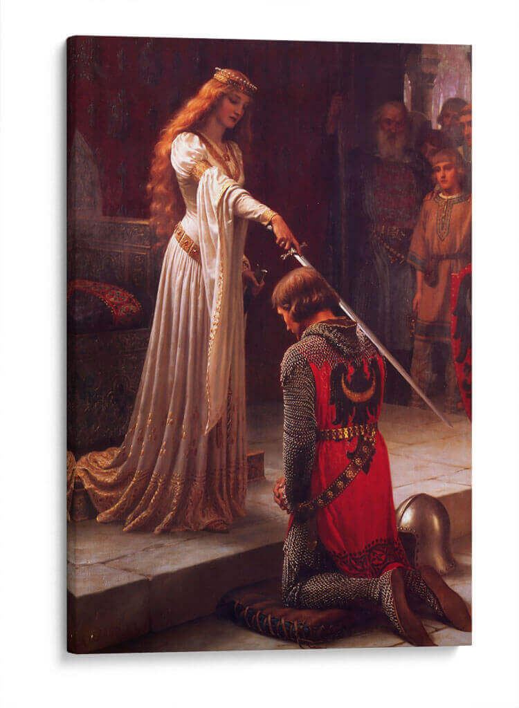 La investidura - Edmund Leighton | Cuadro decorativo de Canvas Lab