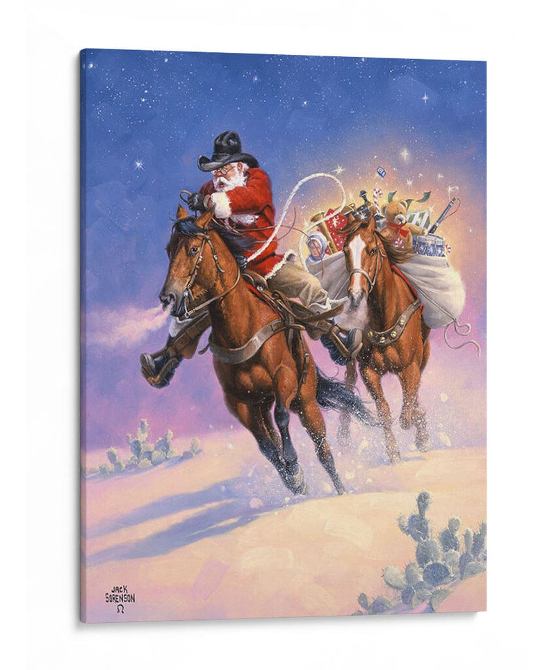 Santas Big Ride - Jack Sorenson | Cuadro decorativo de Canvas Lab