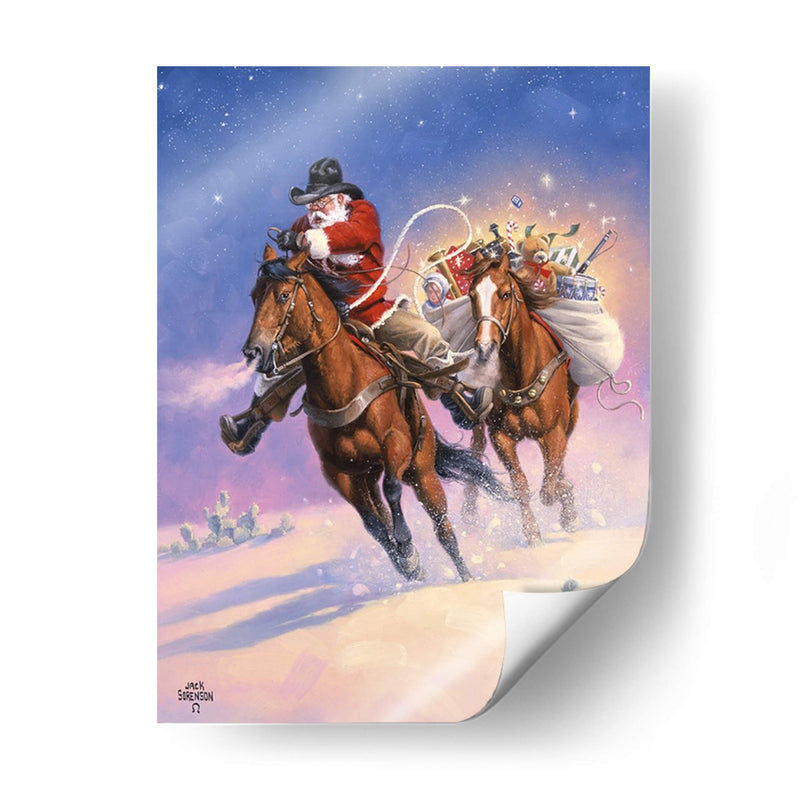 Santas Big Ride - Jack Sorenson | Cuadro decorativo de Canvas Lab