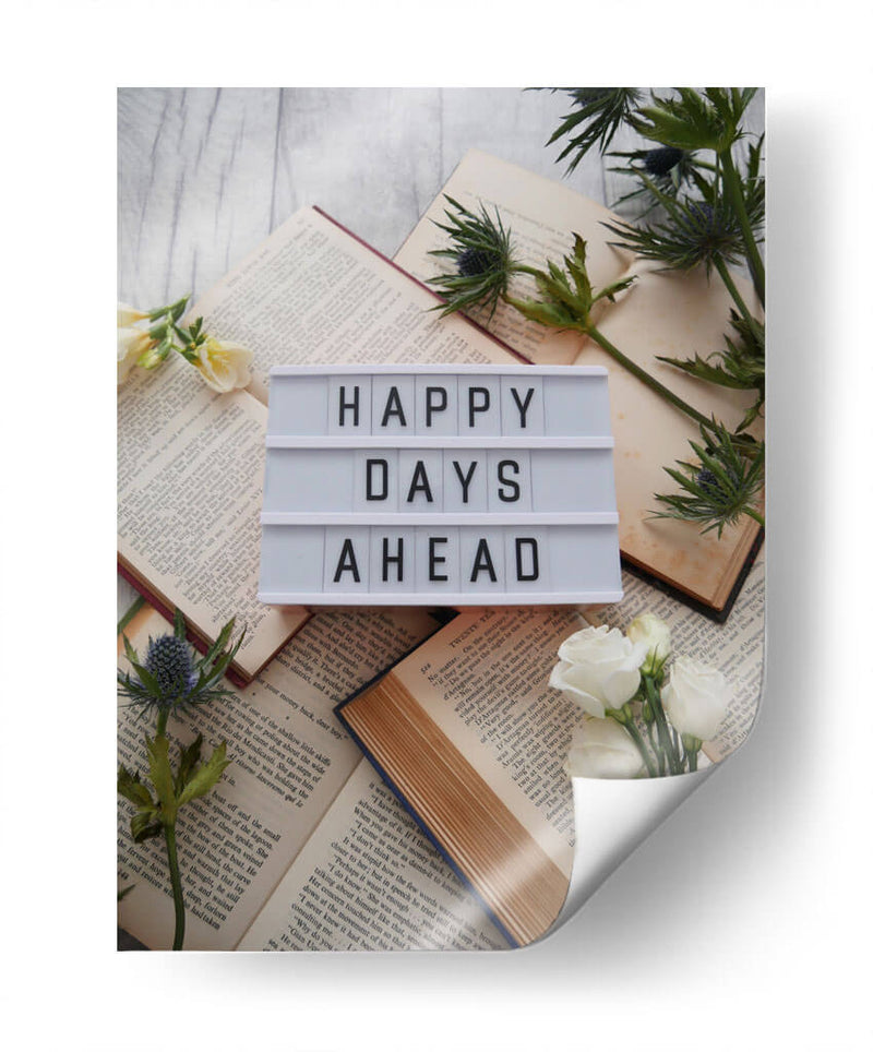 Happy days ahead | Cuadro decorativo de Canvas Lab