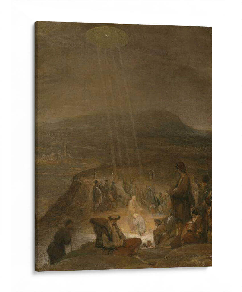 El bautismo de Cristo - Aert de Gelder | Cuadro decorativo de Canvas Lab