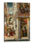 La anunciación con San Emidius - Carlo Crivelli | Cuadro decorativo de Canvas Lab