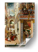 La anunciación con San Emidius - Carlo Crivelli | Cuadro decorativo de Canvas Lab