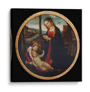 Virgen María con el Niño Dios y San Juanito - Domenico Ghirlandaio | Cuadro decorativo de Canvas Lab