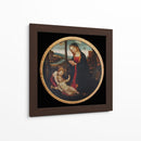 Virgen María con el Niño Dios y San Juanito - Domenico Ghirlandaio | Cuadro decorativo de Canvas Lab
