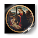 Virgen María con el Niño Dios y San Juanito - Domenico Ghirlandaio | Cuadro decorativo de Canvas Lab