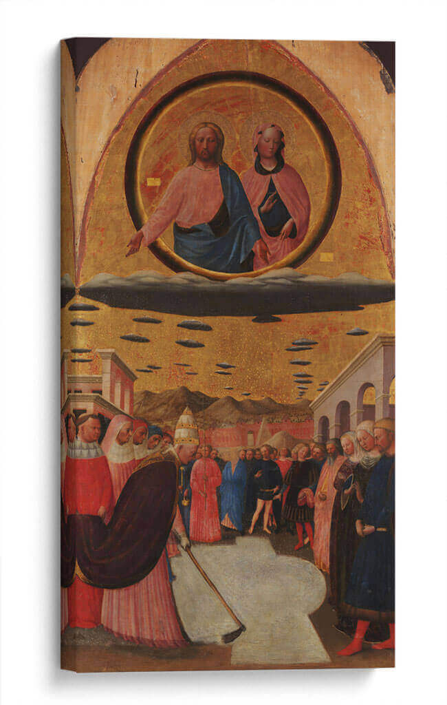El milagro de la nieve - Masolino da Panicale | Cuadro decorativo de Canvas Lab